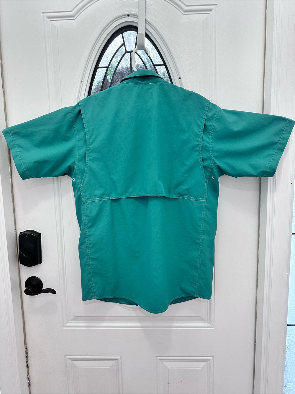 Patagonia Sol Patrol II Short-Sleeve Button-Up Shirt in Green SZ M - Picture 4 of 6